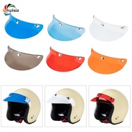 [chulisia] 3-Snap Helmet Peak Open Shield Retro Motorcycle Helmet Sun Visor Protective Shield, 15cm 