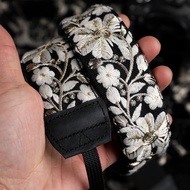 Heavy Industry Embroidery Big Flower Camera Strap Crossbody Shoulder Strap Slr Strap Decompression