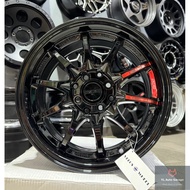Velos Wheel CE28-10 Strip [Gloss Black] Sport Rim 15x7JJ ET35 (4x100/114.3)