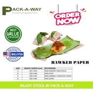 hawker paper paling murah cheapest/ food paper wrap/ kertas minyak bungkusan makanan/ Kertas Nasi Le