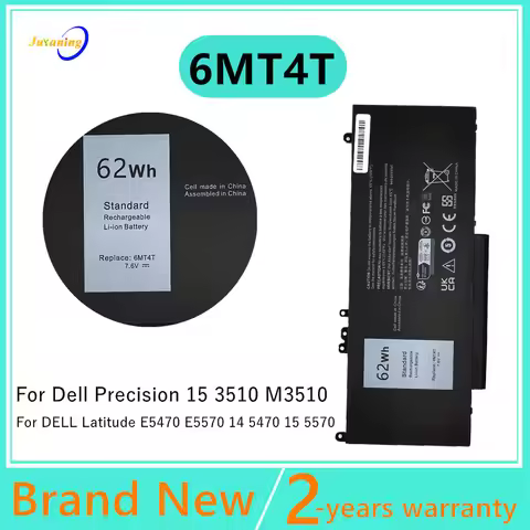 6MT4T 7.6V 62Wh Laptop battery For Dell Precision 15 3510 M3510 For Latitude E5470 E5570 14 5470 15 