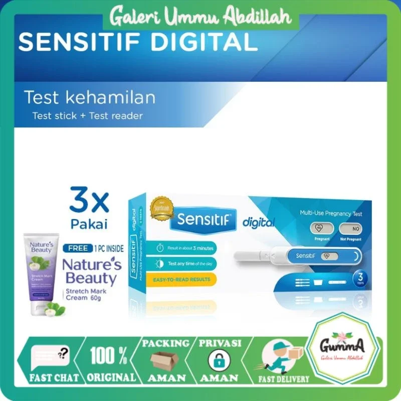 Sensitif Digital Multi Use 3x Pakai Tespek Digital Sensitif Digital Pregnancy 3 Kali Pakai Tespek Ke