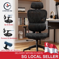 Livefar Office Chair Ergonomic Desk Chair Comfort Adjustable Height Lumbar Support Mesh Swivel Computer chair