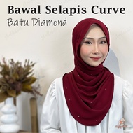 Bawal Selapis Curve Diamond Chiffon Silk Premium 1.8 meter