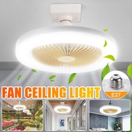 26CM Modern Ceiling Fan with Led Light Bedroom Dining Room Living Room Light Torch Ceiling Fans Light E27 Ventilator Lamp 220V