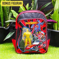 Tas Ransel Anak Laki Laki Sekolah TK SD Keren Terbaru Robot Transformers Optimus Prime Promo Cod Mur