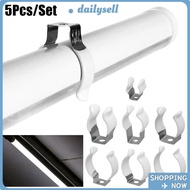 AELUUAKE 5Pcs Spring Terry Clip, With Rubber Protection Fixing Clips Lamp Tube Clip,  T3/T4/T5/T6/T7