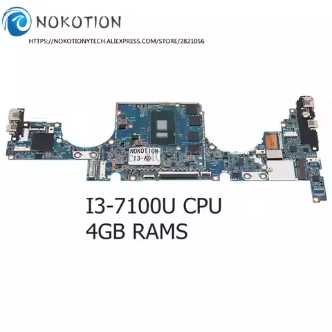 TPN-I128 For HP ENVY 13-AD Laptop motherboard I3-7100U+4GB RAMS 926311-601 926311-001 926311-501 605