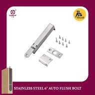 ECREW Stainless Steel 6" Auto Flush Bolt