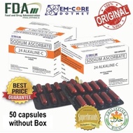 Original 24 Alkaline-C  Sodium Ascorbate 1box 100 capsule