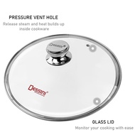 DESSINI ITALY 16CM Sauce Pan Die Cast Aluminium Non Stick Milk Pot Deep Frying Pan Casserole Bowl Co