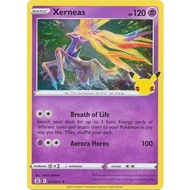 PTCG Pokemon Cards / 25th Anniversary - Celebrations / Xerneas - 12/25 - Holo Rare