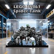LEGO 75361 Spider Tank Acrylic Display Box Kotak Pameran Penyimpanan Figur Dust Proof 手办收納展示盒透明