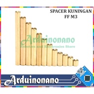 Brass Spacer FF M3 hexagonal Screw M3x30+6 High 30mm 30 mm 3cm 3 cm