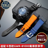 T8FB [Shipping from China] Suitable for casio casio Fluoride Rubber Watch Strap GWR-B1000 Airmaster 