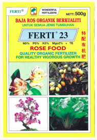 GNC - FERTI - Home Garden Fish Powder Rose Food Organic Fertilizer Baja Ros 500G