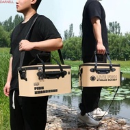 DARNELL Live Fish Bucket, EVA Material Rectangular Fishing Bucket, Water Tank Foldable Thickened 12L