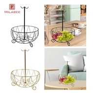 HILABEE with banana holder, banana hook, banana holder and open wire fruit bowl for