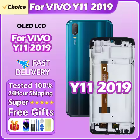 6.35"Inch For Vivo Y11 2019 Display Screen Replacement For Vivo Y11 2019 Lcd Display Digital Touch S
