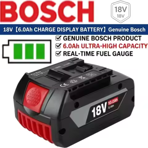 Original Bosch AMPShare 18V 5.0Ah Lithium Ion Battery AMPShare Rechargeable Battery for Bosch Drill 