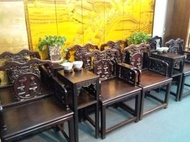 古董傢私清屋上門收購 大紅酸枝 古董酸枝 酸枝太師椅 酸枝扶手椅 酸枝羅漢床