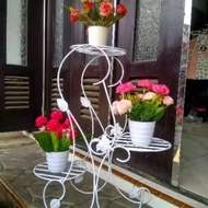 PREMIUM rak bunga/ pot bunga besi minimalis- rak bunga besi