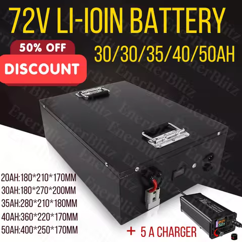 EB battery 72V 20Ah 30ah 35ah 40ah 50ah Lithium ion battery with bms for Two-wheeler Three-wheeler V