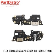FLEX OPPO A58 5G/A78 5G CON T/C+CON H/F+MIC ORI