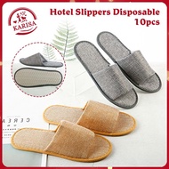 10 Pairs Disposable Slippers Hotel Non-Slip Closed Toe SPA Slippers For Home And Hotel