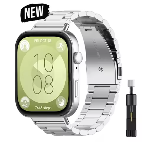 Watch Bracelet Strap for Huawei Watch Fit 3 Smartwatch Stainless Steel Band for Huawei Watch Fit3 Me