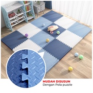(PRICE 1 PACK = 9PC) DOUBLE SIX PUZZLE TOY CARPET MATTRESS 10MM THICKNESS EVAMAT FLOOR MAT 30X30