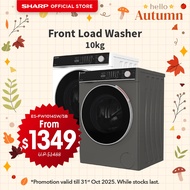 SHARP FRONT LOAD WASHER ES-FW1014SB / ES-FW1014SW