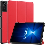 Tablet Tri-fold Caster Hard Shell PU Leather Case Cover For Lenovo Legion Y700 Gen 4 TB-332FC 2025  