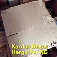 Kardus Bekas jual Per 1 kilo