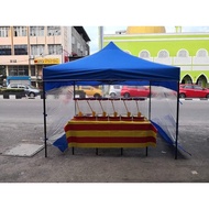 Sidewall Aksesori Kanopi Pelindung Hujan Transparent Plastik Tebal