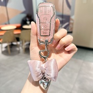 For Ford Territory Ranger T6 T7 WL Fiesta Everest Remote Car Key Cover Metal Key Fob Shell Accessori