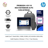 HP ProBook 4 G1i 16 inch Notebook Laptop AI PC, Silver (U5 225U/ 16GB/ 512GB/ Intel/ W11P) DJ0L3AT#U
