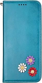 [Improved Case for Elderly] Easy Smartphone a A401FC Y Mobile Compatible Folio Small Flower Case Tur