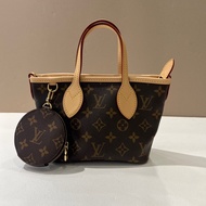 LV Never full bb老花寬背帶斜背手提包