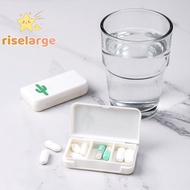 [RiseLargeS] 3 Grids Mini Pill Case Plastic Travel Medicine Box Cute Small Tablet Pill Storage Organizer Box Holder Container Dispenser Case new