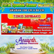 Grocery Store Banner I Grocery Store Size 200 cm x 80 cm