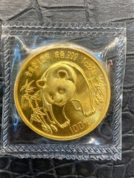 1986年1安士中國熊貓金幣，成色999金，31.1克重！（保證真金）!