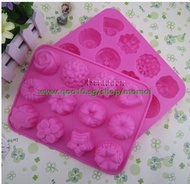 12 holes silicone cake mold flower snowy moon cake mold jelly mold chocolate mold