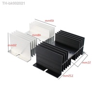 ∈℡ Aluminum Heat Sink Dissipation Radiator Rail Mount Suitable for Single Phase Solid State Relay SSR-40DA 10A 25A 40A 60A 80A SSR