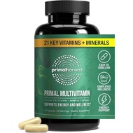 Primal Harvest Primal Multivitamin - Suplemen Multi-Vitamin Harian dengan 21 Vitamin & Mineral Penti