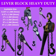 0.25T -2T LEVER BLOCK (Heavy Duty) Durable High Quality Block Manual Lever Chain Block