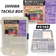 SHINWA C140 TACKLE BOX TACKLE TRAY CLEAR