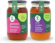 Last Forest Unprocessed Wild Origins Honey and Jamun Honey 500g, Raw Honey with No Added Sugar or Ad