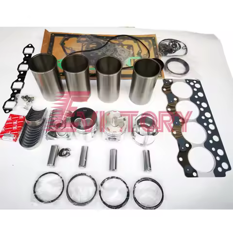 For Komatsu 4D95S 4D95 4D95L S4D95 rebuild kit piston ring cylinder liner full gasket kit engine bea