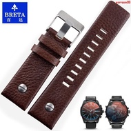 [Quality Assurance] [Quality Assurance] Adapt to Diesel Diesel Genuine Leather Watch Strap Large Dia